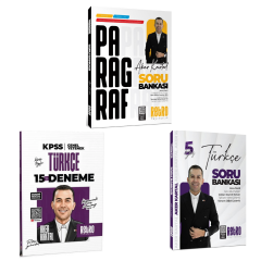 Retro 2026 Tüm Adaylar için Paragraf Soru Bankası & KPSS Türkçe 15 Deneme & KPSS Türkçe Soru Bankası Aker Kartal Seti