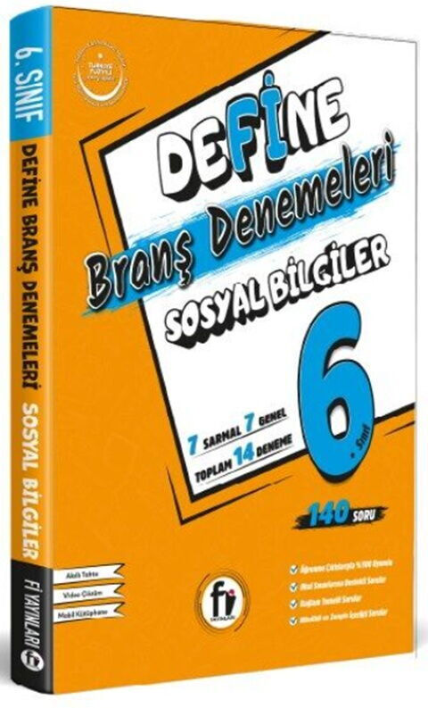 Fi Yayınları Maarif Model 5. Sınıf Define Sosyal Bilgiler Branş Denemeleri
