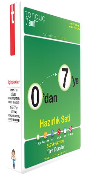 Tonguç 7. Sınıf 0 dan 7 ye Tüm Dersler Hazırlık Seti Tonguç Akademi