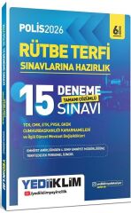 Yediiklim 2026 Polis Rütbe Terfi 15 Deneme Çözümlü Yediiklim Yayınları