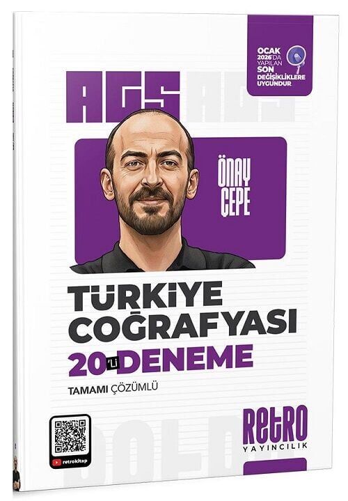 Retro 2026 MEB-AGS Türkiye Coğrafyası 20 Deneme Çözümlü - Önay Çepe Retro Yayıncılık