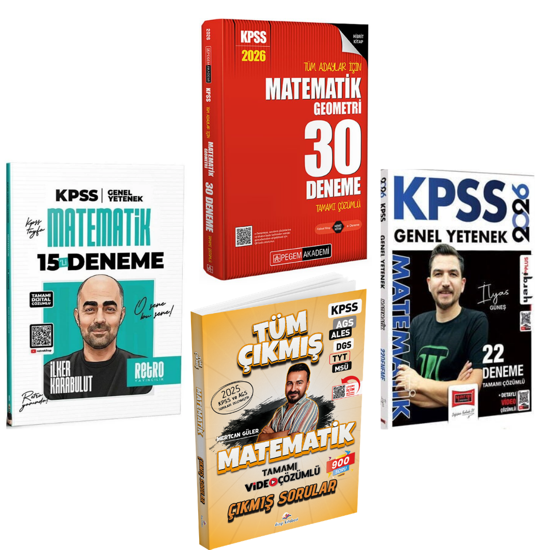 Retro 2026 KPSS Matematik Çıkmış Sorular & KPSS Matematik Deneme Seti Karma Yayınlar
