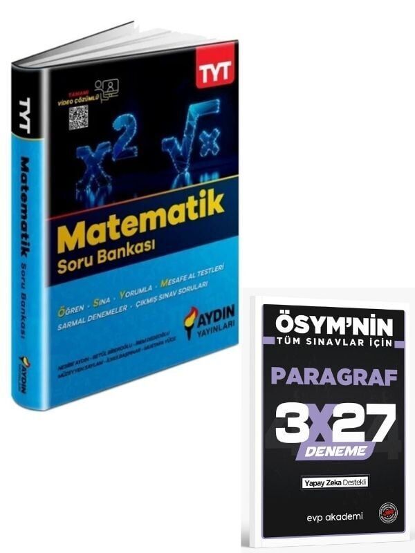 Aydın 2027 TYT Matematik Soru Bankası+ EVP Akademi Paragraf