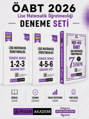 Pegem 2026 MEB AGS ÖABT Lise Matematik Öğretmenliği  Deneme & Türkiye Geneli Deneme Seti