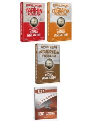 CBA + Anla Kazan 2026 KPSS Tarih + Coğrafya + Vatandaşlık Pusulası Konu Anlatımı 3 lü Set CBA Yayınları