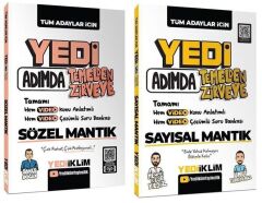 Yediiklim 2026 KPSS DGS ALES YKS 7 Yedi Adımda Sözel + Sayısal Mantık Konu Anlatımlı Soru Bankası 2 li Set Yediiklim Yayınları