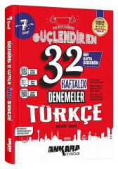 2027 Ankara Yayıncılık 7. Sınıf Türkçe 32 Hafta Güçlendiren Denemeleri