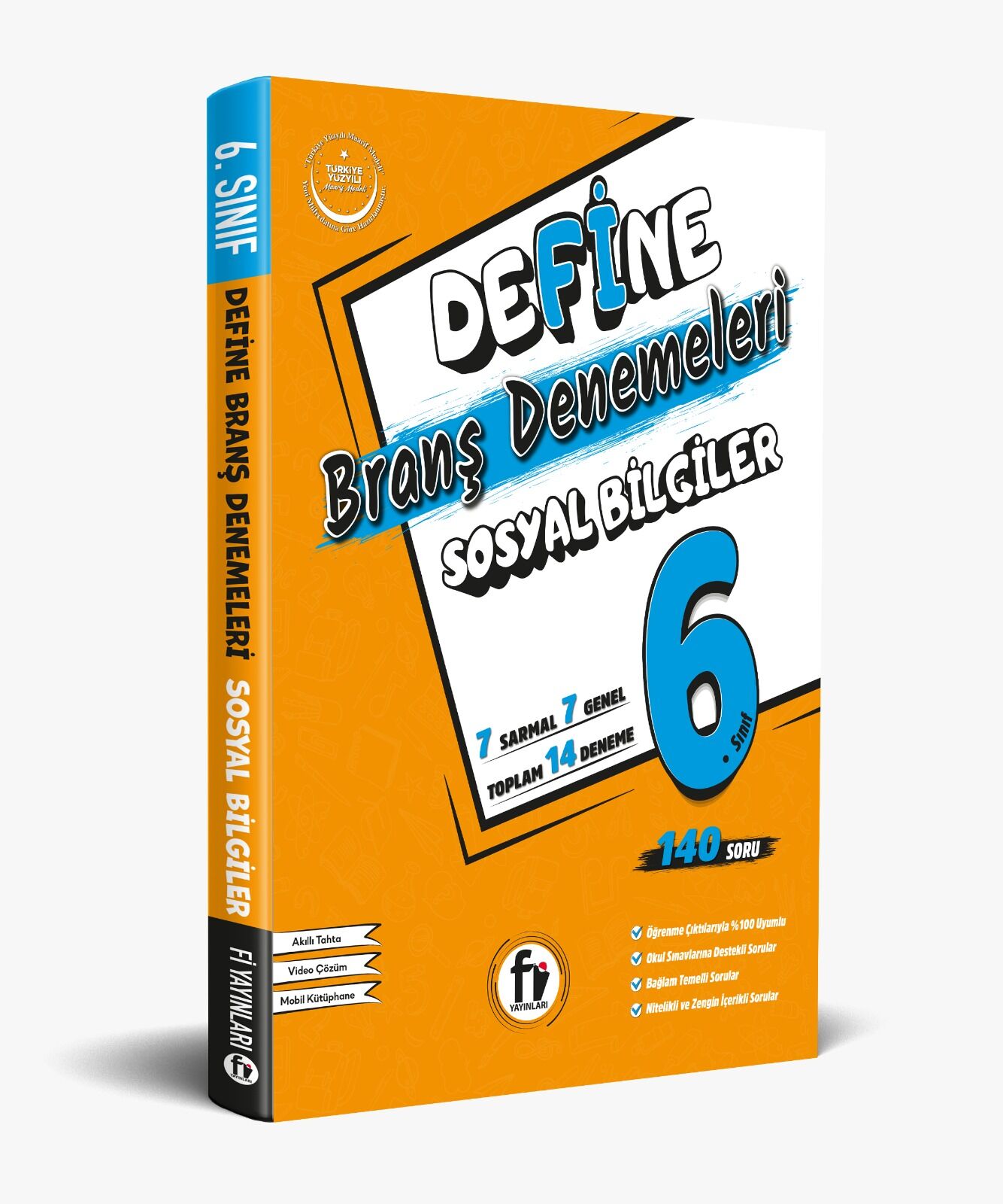 Fi Yayınları 6. Sınıf Define Sosyal Bilgiler Branş Denemeleri Maarif Model