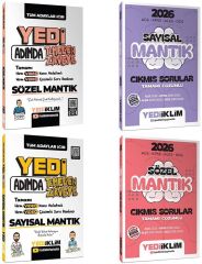 Yediiklim 2026 KPSS DGS ALES YKS 7 Yedi Adımda Sözel + Sayısal Mantık Konu Anlatımlı Soru Bankası + Çıkmış Sorular 4 lü Set Yediiklim Yayınları