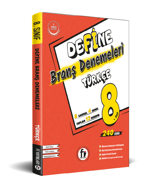Fi Yayınları 8.SINIF DEFİNE TÜRKÇE BRANŞ DENEME