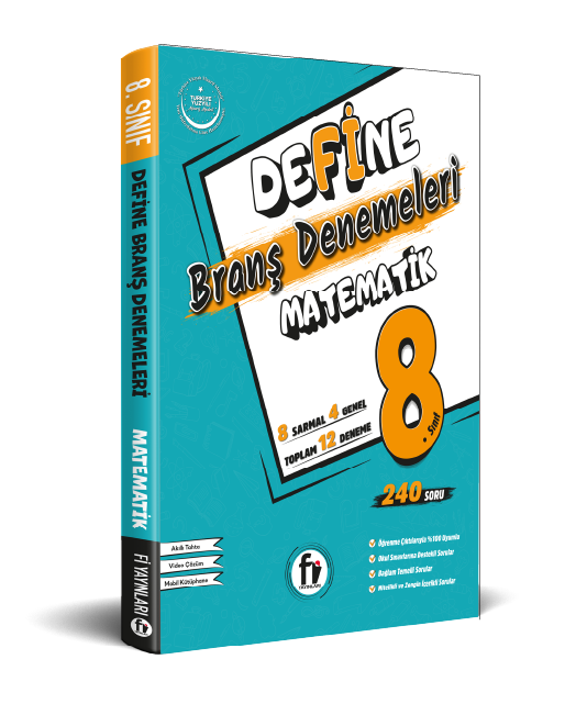Fi Yayınları 8.SINIF DEFİNE MATEMATİK BRANŞ DENEME