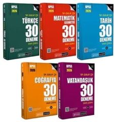 Pegem 2026 KPSS Genel Yetenek Genel Kültür 150 Deneme 5 li Set Pegem Akademi Yayınları