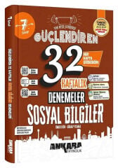2027 Ankara Yayıncılık 7. Sınıf Sosyal Bilgiler 32 Haftalık Güçlendiren Denemeleri