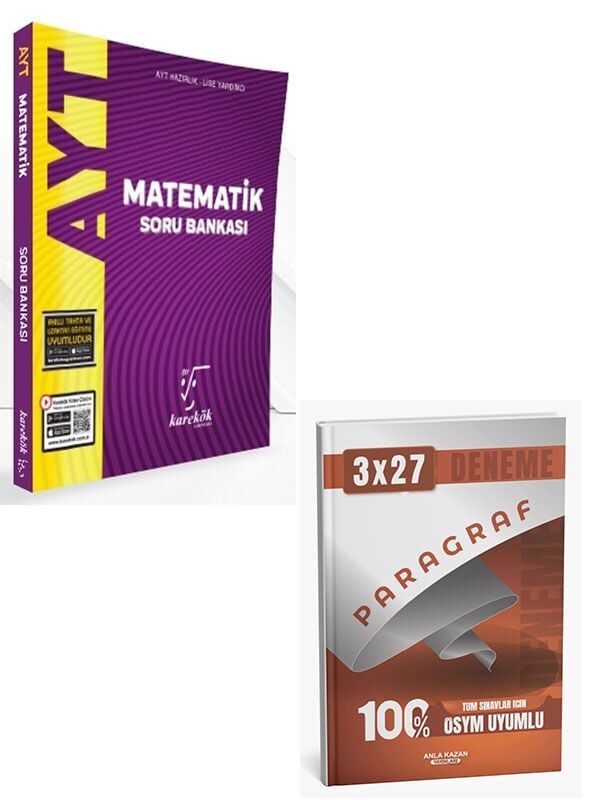 Karekök 2027 AYT Matematik Soru Bankası+Anla Kazan Paragraf Deneme