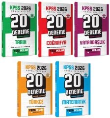 Yediiklim 2026 KPSS Genel Yetenek Genel Kültür 100 Deneme 5 li Set Yediiklim Yayınları