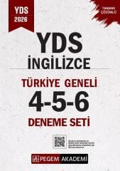 Pegem 2026 YDS İngilizce Türkiye Geneli 3 Deneme Çözümlü (4-5-6) Pegem Akademi Yayınları