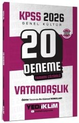 Yediiklim 2026 KPSS Vatandaşlık 20 Deneme Çözümlü Yediiklim Yayınları