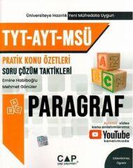 Çap TYT AYT MSÜ Paragraf Konu Özetli Soru Çözümleri