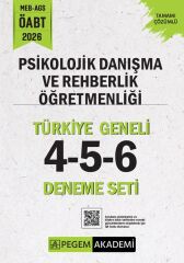 Pegem 2026 ÖABT MEB-AGS Psikolojik Danışmanlık ve Rehber Öğretmenlik Türkiye Geneli 3 Deneme (4-5-6) Pegem Akademi Yayınları