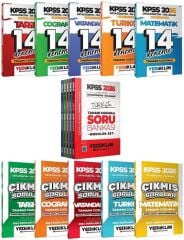 Yediiklim 2026 KPSS Lise Ortaöğretim Ön Lisans Modüler Soru Bankası + 70 Deneme + Çımış Sorular 11 li Set Set Yediiklim Yayınları