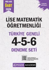 Pegem 2026 ÖABT MEB-AGS Lise Matematik Öğretmenliği Türkiye Geneli 3 Deneme (4-5-6) Pegem Akademi Yayınları