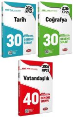 Data 2026 KPSS Tarih + Coğrafya + Vatandaşlık Ultra 100 Deneme 3 lü Set Data Yayınları