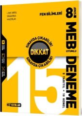 Hız Yayınları 8. Sınıf Fen Bilimleri Dikkat Sınavda Çıkabilir 15 Deneme Hız Yayınları