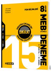 Hız Yayınları 8. Sınıf Fen Bilimleri Dikkat Sınavda Çıkabilir 15 Deneme Hız Yayınları