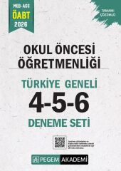 Pegem 2026 ÖABT MEB-AGS Okul Öncesi Öğretmenliği Türkiye Geneli 3 Deneme (4-5-6) Pegem Akademi Yayınları
