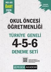 Pegem 2026 ÖABT MEB-AGS Okul Öncesi Öğretmenliği Türkiye Geneli 3 Deneme (4-5-6) Pegem Akademi Yayınları