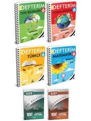 Anla Kazan + ARı 2026 Türkçe Matematik Sosyal Fen Defterim 6 lı Set