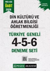 Pegem 2026 ÖABT MEB-AGS Din Kültürü ve Ahlak Bilgisi Öğretmenliği Türkiye Geneli 3 Deneme (4-5-6) Pegem Akademi Yayınları