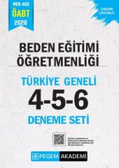 Pegem 2026 ÖABT MEB-AGS Beden Eğitimi Öğretmenliği Türkiye Geneli 3 Deneme (4-5-6) Pegem Akademi Yayınları