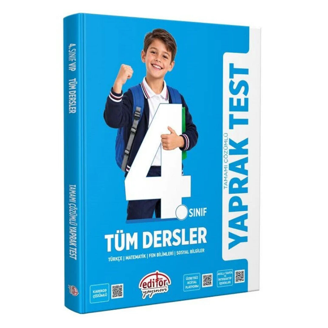 2027 Editör Yayınları 4. Sınıf Tüm Dersler Yaprak Test