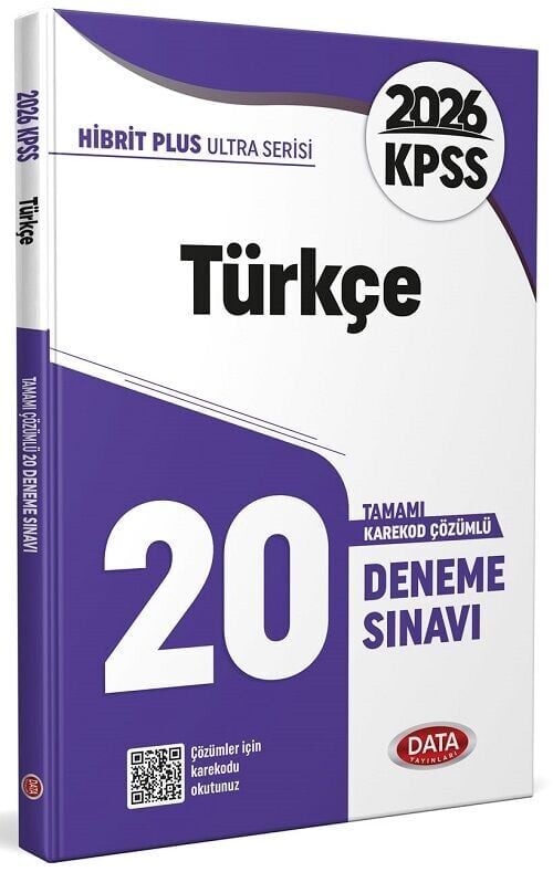 Data 2026 KPSS Türkçe Ultra 20 Deneme Çözümlü Data Yayınları