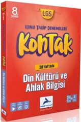 Paraf Yayınları 8. Sınıf LGS Din Kültürü ve Ahlak Bilgisi Kontak Konu Takip Denemeleri