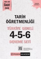 Pegem 2026 ÖABT MEB-AGS Tarih Öğretmenliği Türkiye Geneli 3 Deneme (4-5-6) Pegem Akademi Yayınları