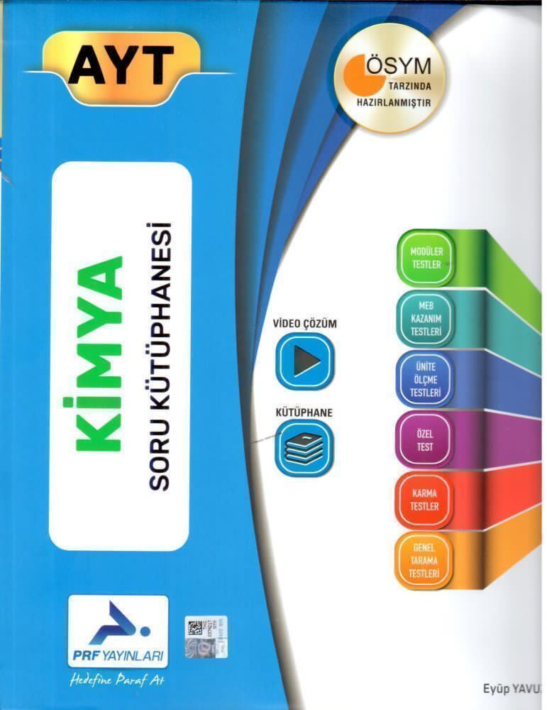 PRF Yayınları AYT Kimya Ösym Tarzında Hazırlanmış Soru Kütüphanesi
