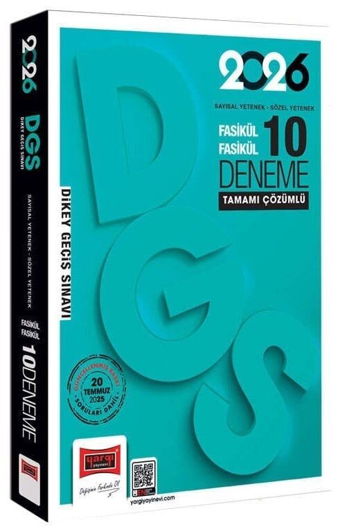 Yargı 2026 DGS 10 Deneme Fasikül Çözümlü Yargı Yayınları