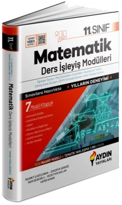 2027 Aydın Yayınları 11. Sınıf Matematik Konu Anlatım Ders İşleyiş Modülleri