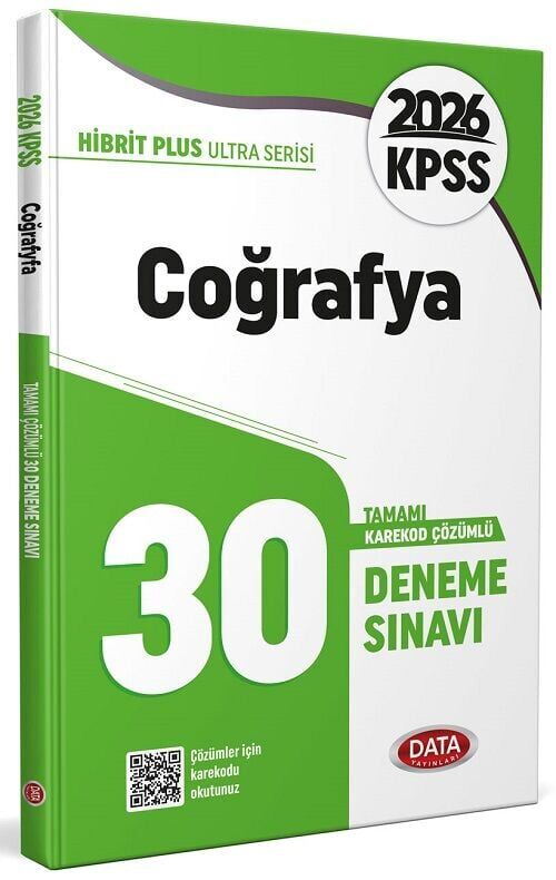 Data 2026 KPSS Coğrafya Ultra 30 Deneme Çözümlü Data Yayınları