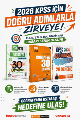 İndeks 2026 KPSS Coğrafya Simülasyon 30 Deneme & Yediiklim KPSS Coğrafya Deneme & Pegem KPSS Coğrafya Deneme Seti