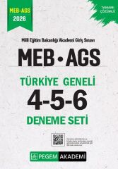 YENİ AGS - Pegem 2026 MEB-AGS Türkiye Geneli 3 Deneme Çözümlü (4-5-6) Pegem Akademi Yayınları