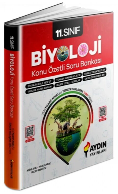 2027 Aydın Yayınları 11. Sınıf Biyoloji Konu Özetli Soru Bankası