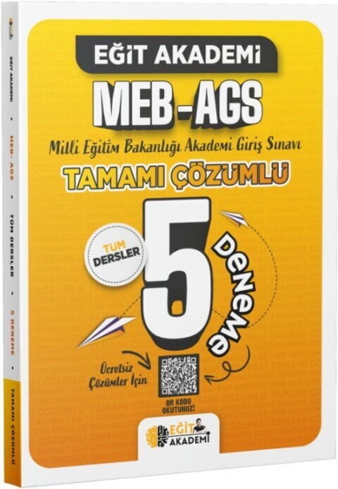 Mehmet Eğit MEB AGS Tamamı Çözümlü 5 Deneme