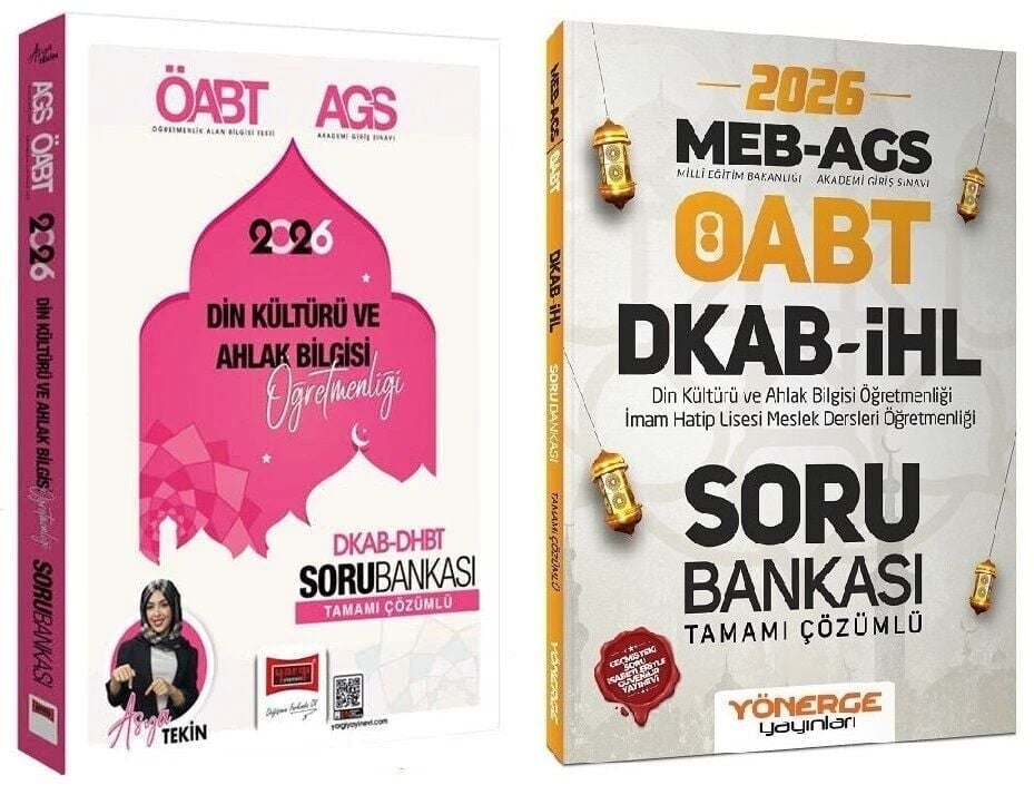 Yargı + Yönerge 2026 ÖABT MEB-AGS DHBT Din Kültürü ve Ahlak Bilgisi Öğretmenliği Soru Bankası 2 li Set