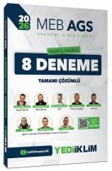 Yediiklim 2026 MEB-AGS Tüm Dersler 8 Deneme Fasikül Çözümlü Yediiklim Yayınları