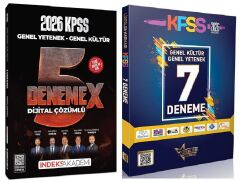 İndeks + Liderler Karması 2026 KPSS Genel Yetenek Genel Kültür 5 + 7 Deneme 2 li Set İndeks Akademi + Liderler Karması Yayıncılık