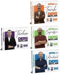Retro 2026 KPSS Türkçe+Tarih+Coğrafya+Vatandaşlık 5Yüz Ders Notları 4 lü Set Retro Yayıncılık