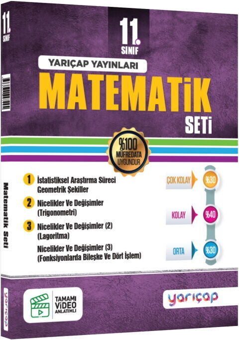 2027 YarıÇap Yayınları 11. Sınıf Matematik Seti